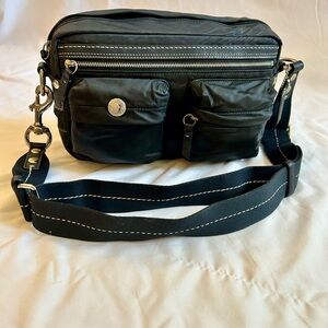 Vintage Coach 1896 black nylon crossbody bag